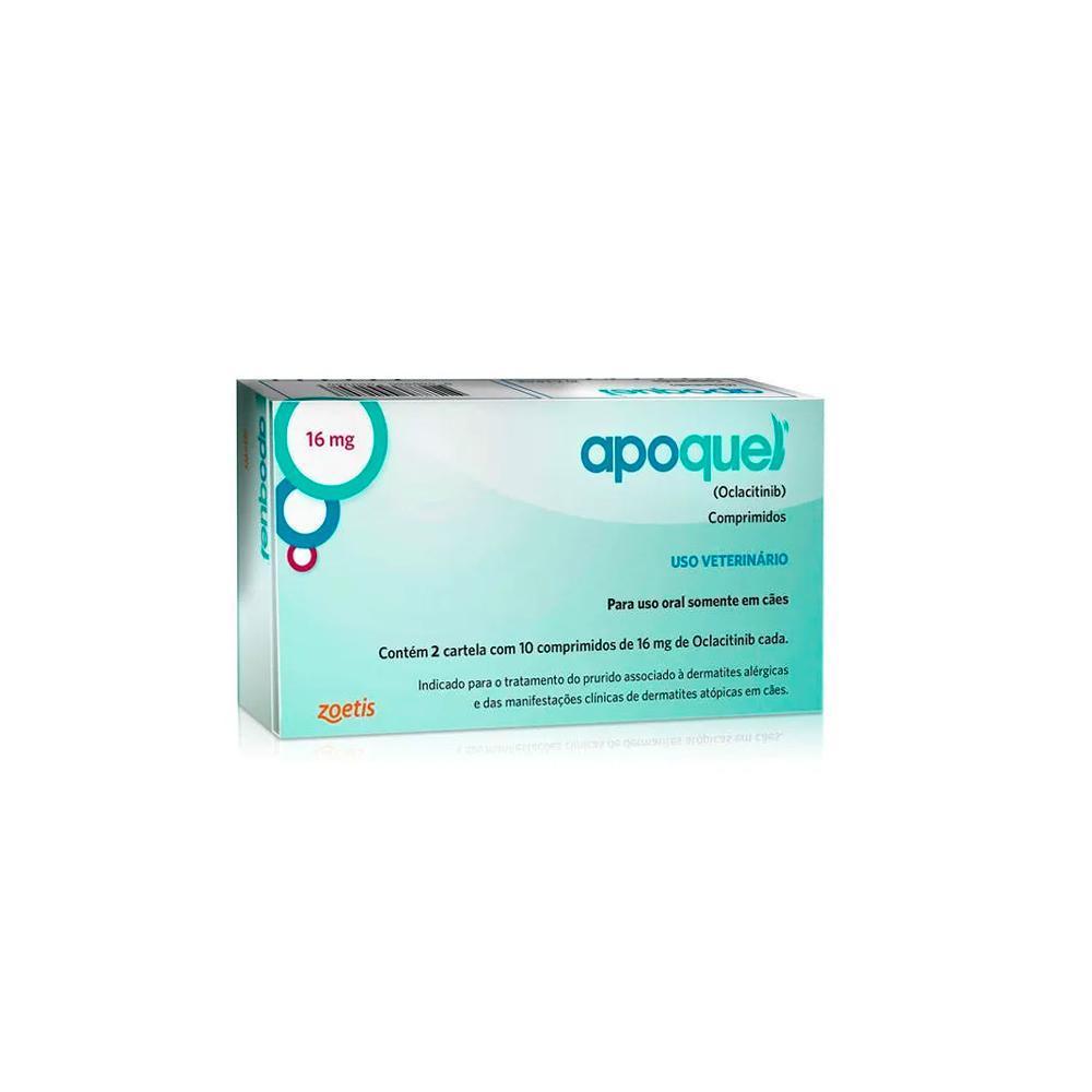 Apoquel 16Mg Zoetis com 20 Comprimidos
