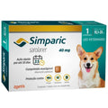 Antipulgas Cães Simparic 40Mg 10,1 À 20Kg Zoetis 1 Comprimido