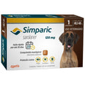 Antipulgas Simparic 120 mg para cães 40,1 a 60 kg - Zoetis 1 Comprimido
