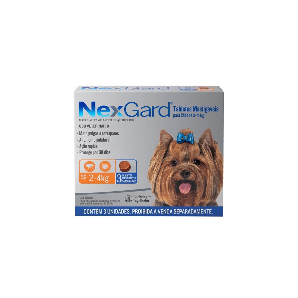 Antipulgas e Carrapatos Nexgard Cães 2 a 4Kg 3 Tabletes