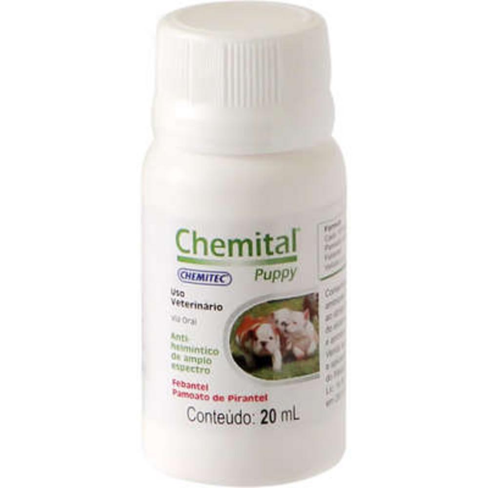 Vermífugo Filhotes Chemitec Chemital Puppy para Cães - 20 mL