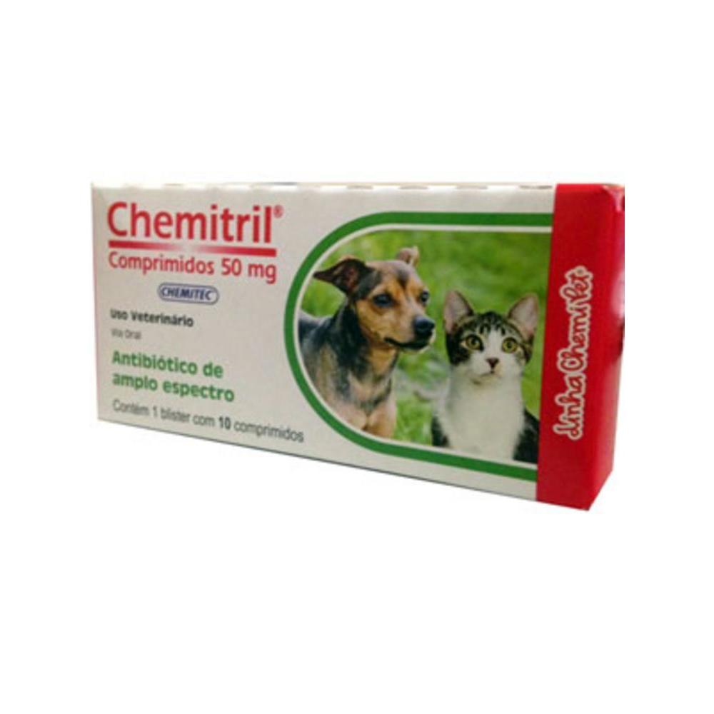 Medicamento Chemitril para Cães e Gatos - 10 Comprimidos