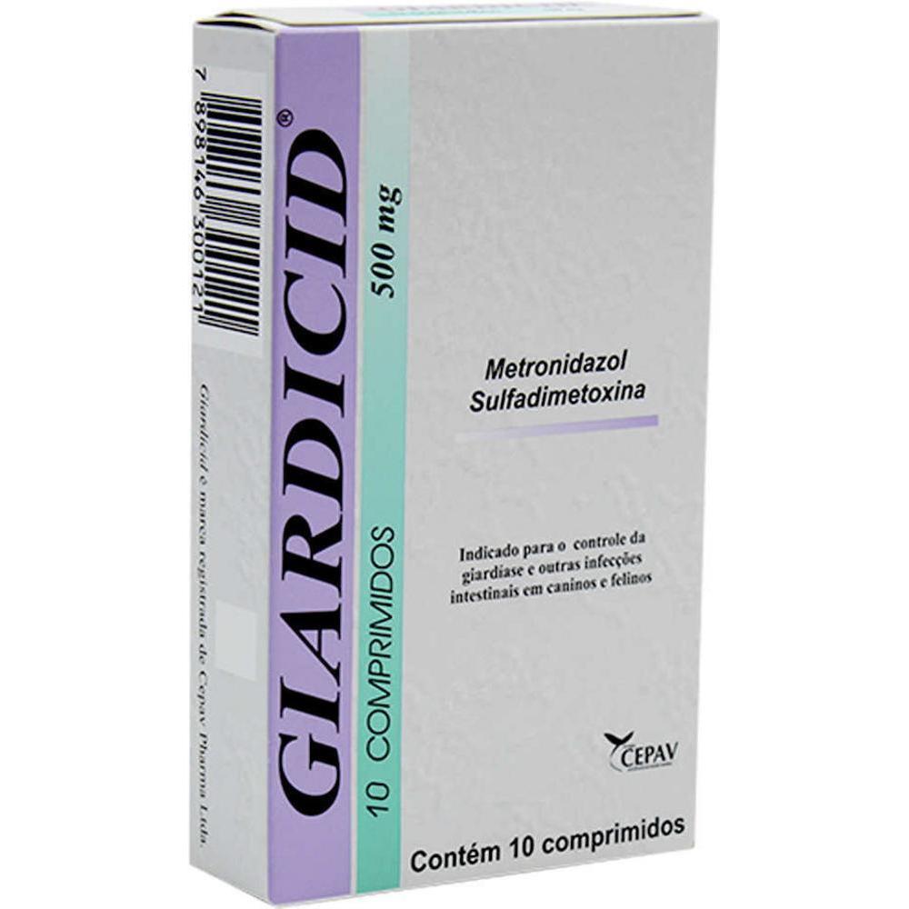 Giardicida Cepav 500mg com 10 comprimidos