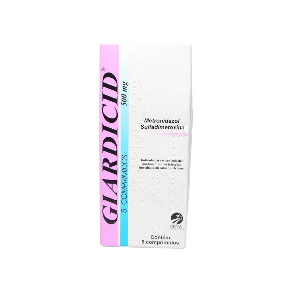 Antibiótico Giardicid Cepav Pharma 500mg 5Comprimidos