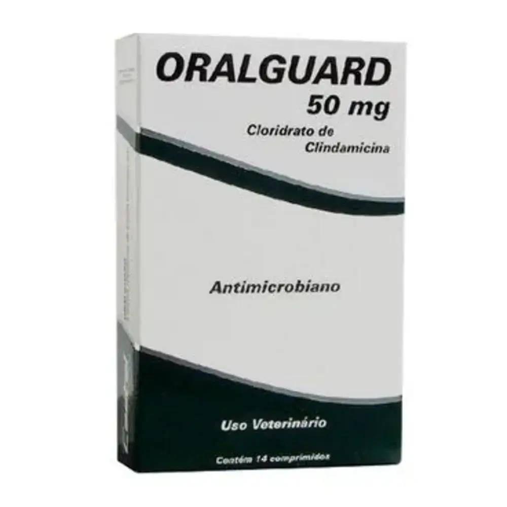 Antimicrobiano Oralguard 50mg para Cães e Gatos 14 Comprimidos