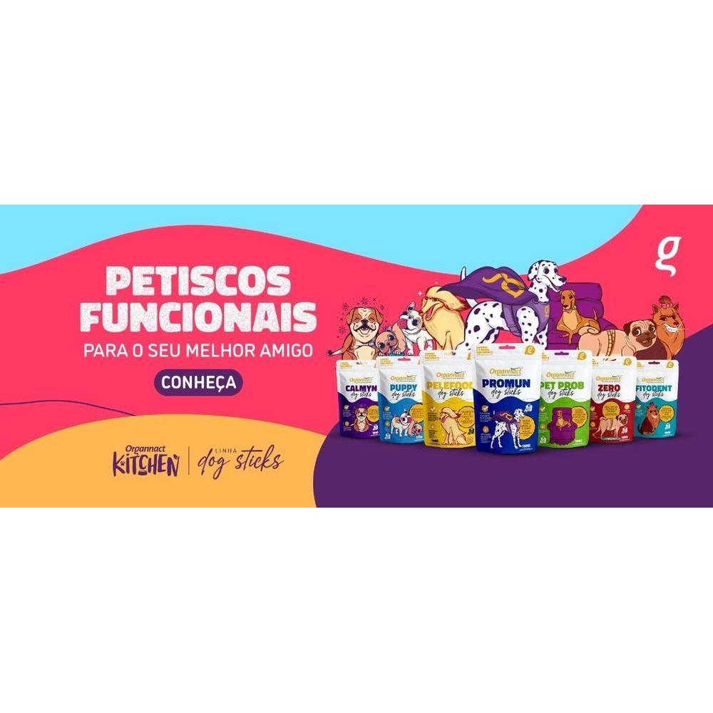 Suplemento Organnact Calmyn Dog Sticks para Cães 450g