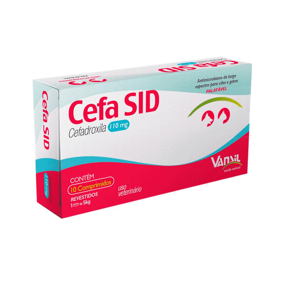Cefa Sid Para Cães e Gatos Vansil 110mg 10comp