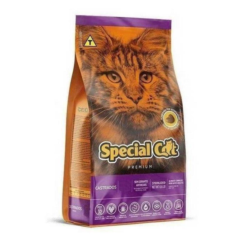 Ração Special Cat Para Gatos Castrados 10,1Kg