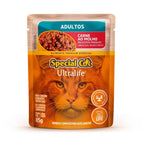 Ração Úmida Special Cat Ultralife para Gatos Adultos Sabor Carne ao Molho 85g