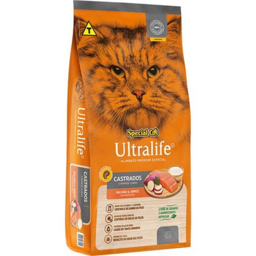 Ração Special Cat Ultralife Castrados Salmão 10,1Kg