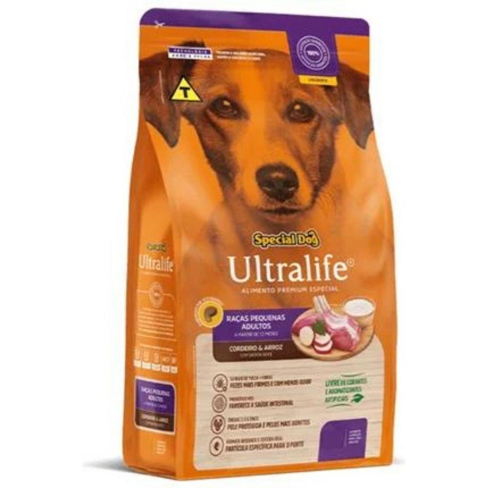 Ração Special Dog Ultralife para Cães Adultos de Raças Pequenas Sabor Cordeiro 20kg