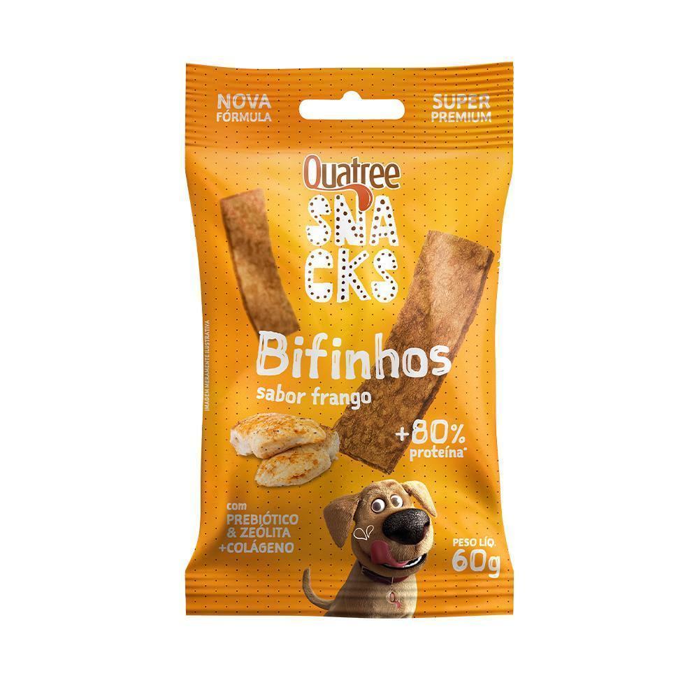 Quatree Snacks Bifinhos Sabor Frango 60G