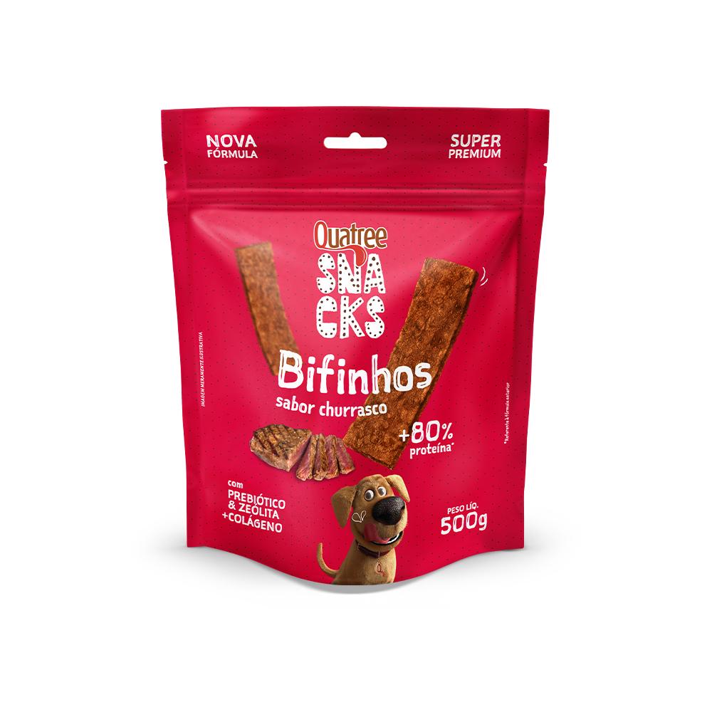 Quatree Snacks Bifinhos Sabor Churrasco 500G