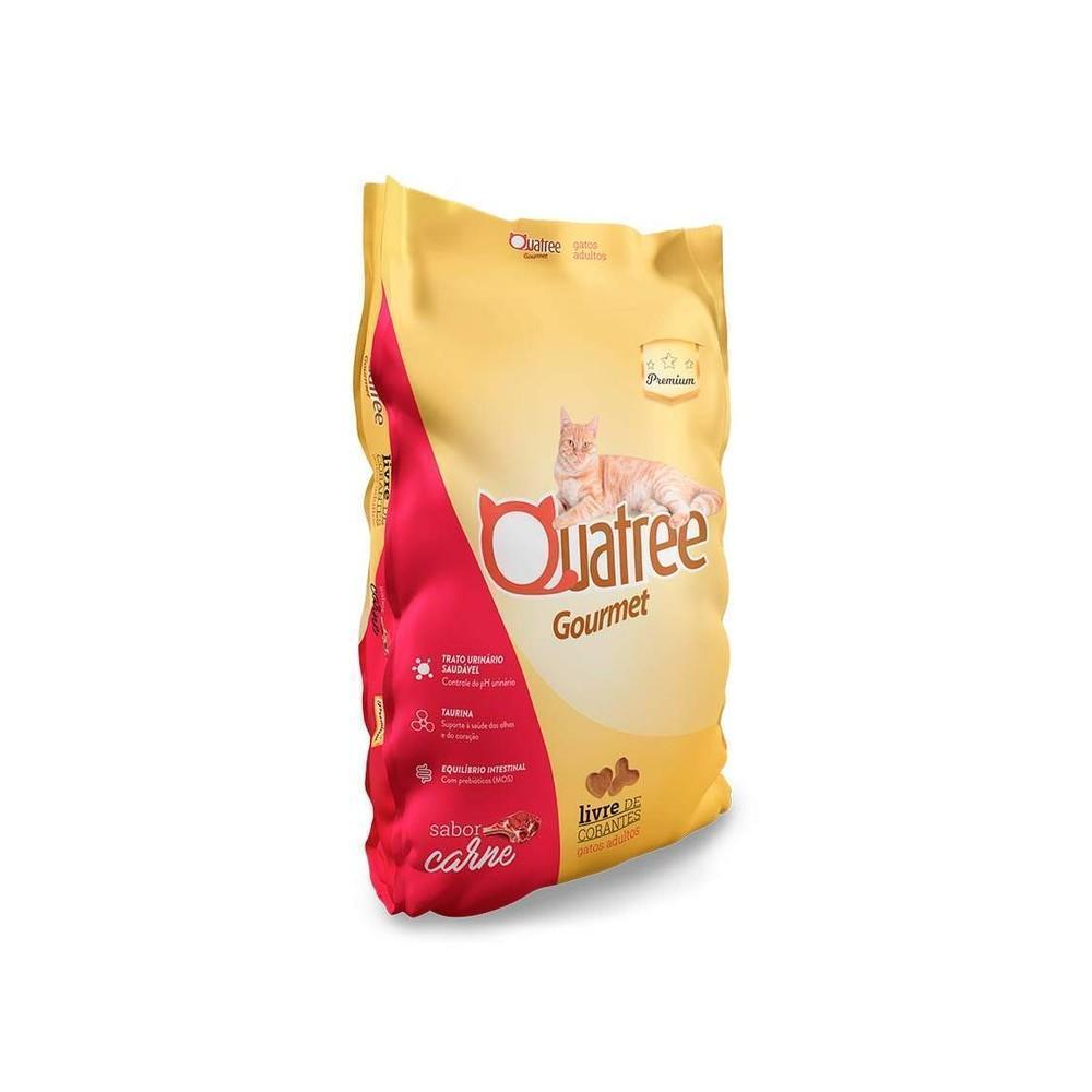 Quatree Gourmet Gatos Adultos Carne 10.1Kg