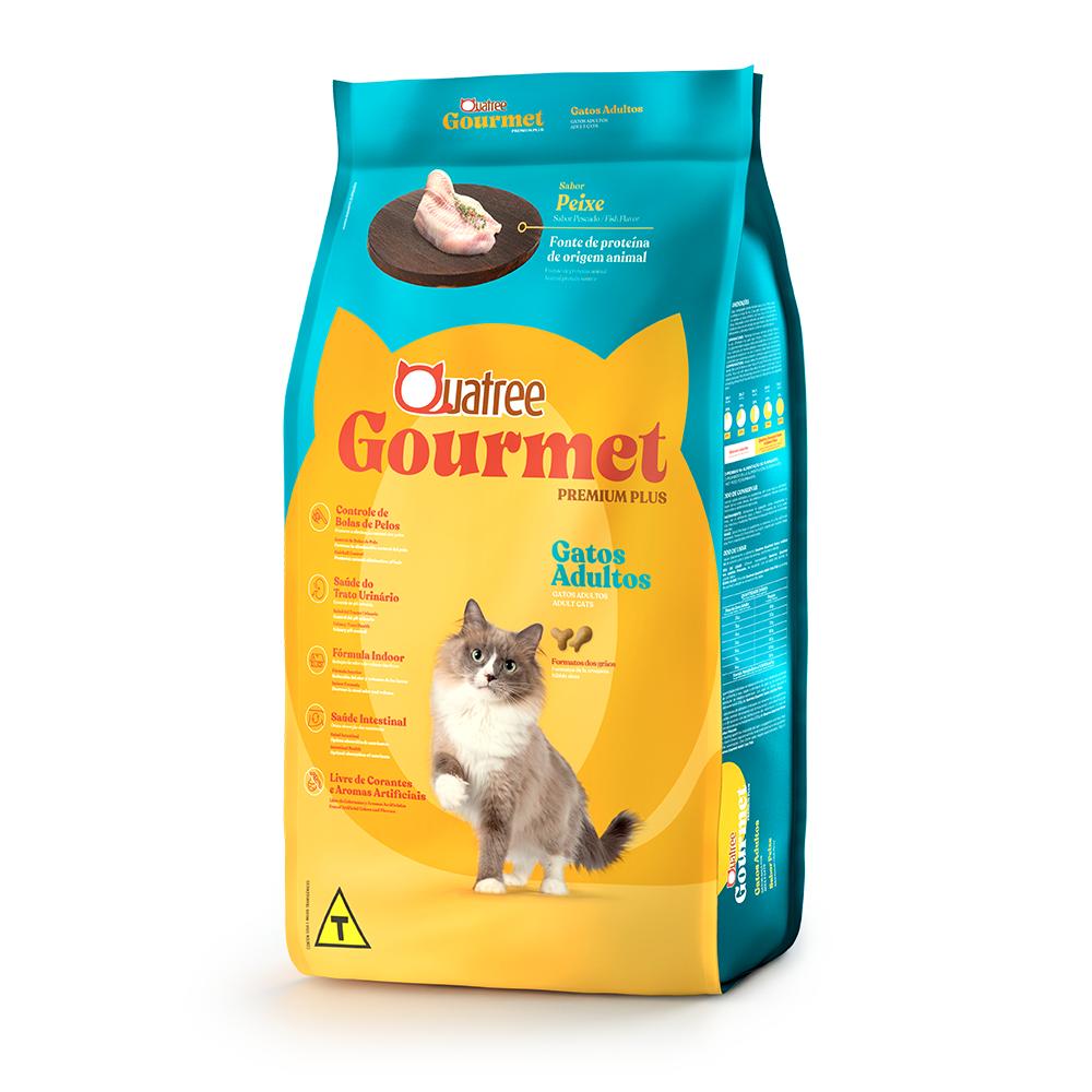 Quatree Gourmet Gatos Adultos Peixe 20Kg