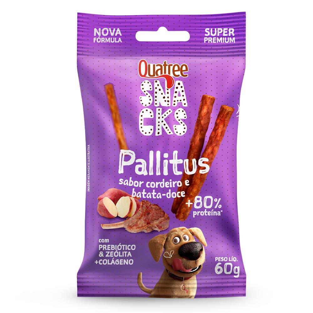 Quatree Snacks Pallitus Sabor Cordeiro E Batata Doce 60G