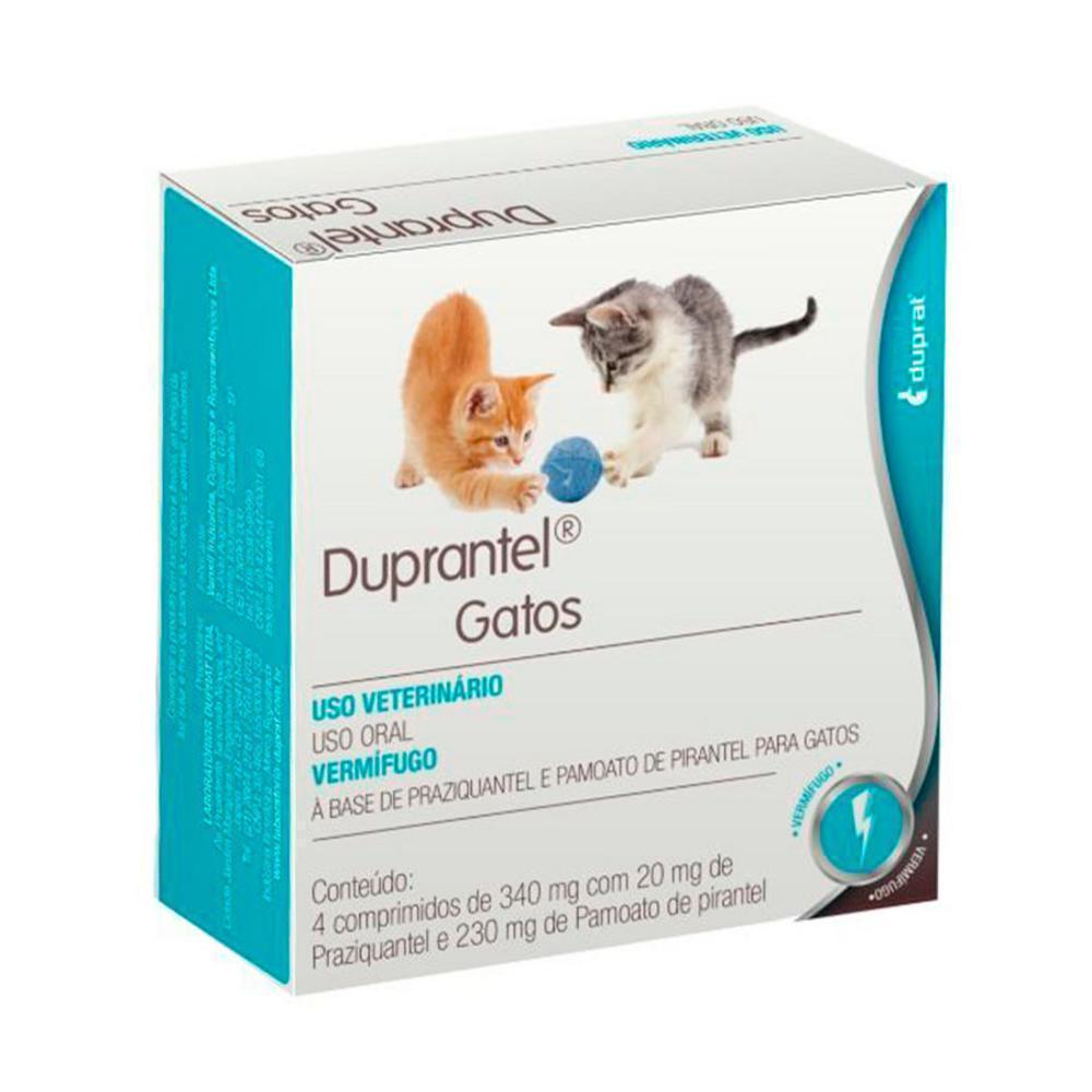 Vermífugo Duprat Duprantel Gatos - 4 Comprimidos