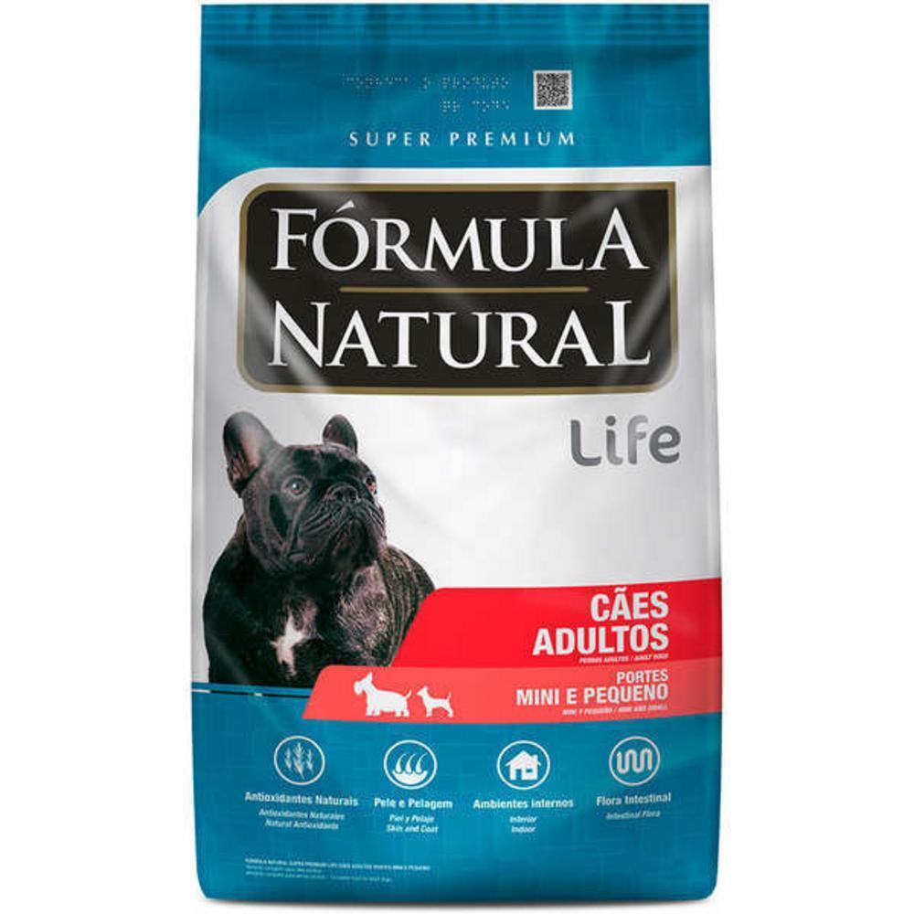 Ração Fórmula Natural Life Super Premium para Cães Adultos Raças Mini e Pequena 7kg