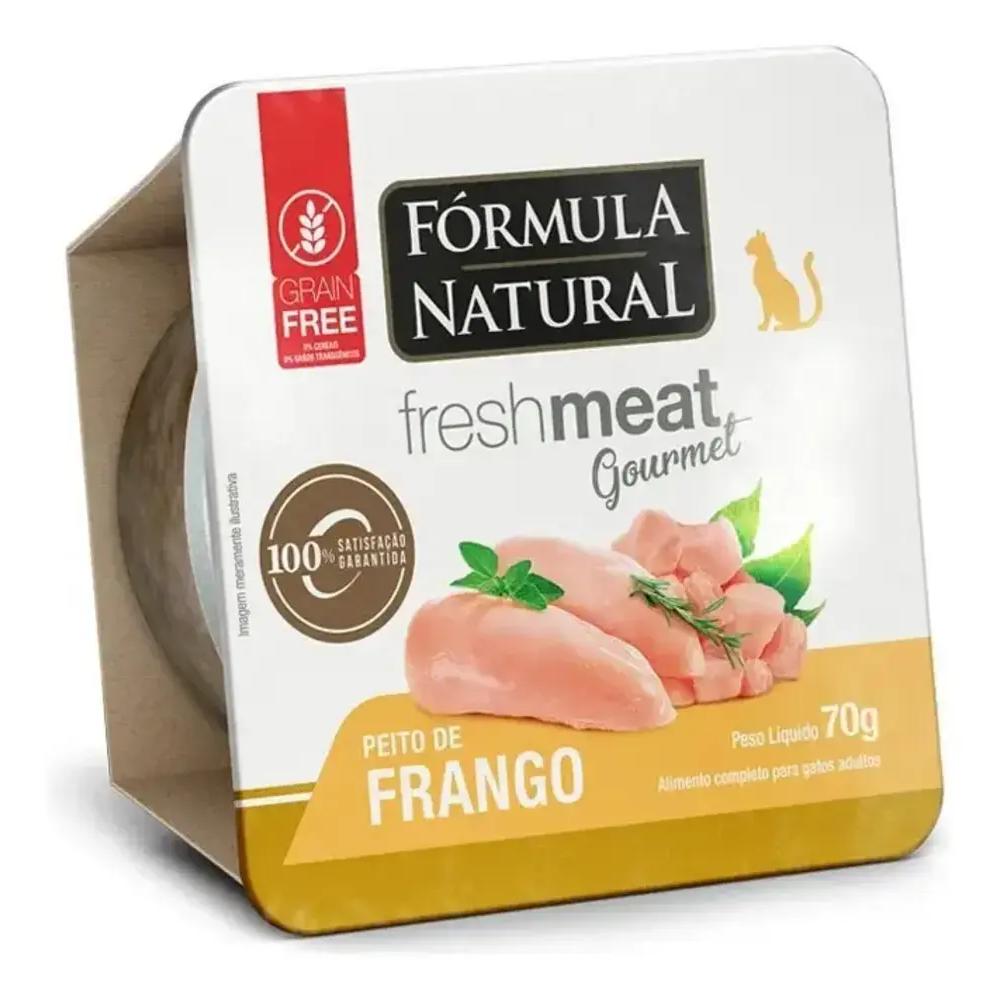 Ração Úmida Fórmula Natural Fresh Meat Gourmet para Gatos Sabor Frango 70g