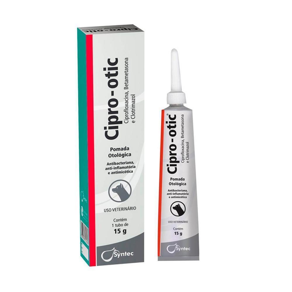 Pomada Otológica Syntec Cipro Otic para Cães - 15 g