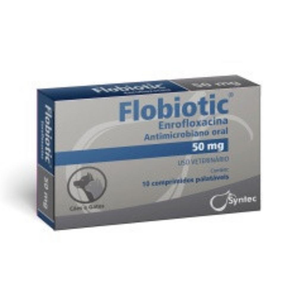 Medicamento Syntec Flobiotic para Cães e Gatos - 10 Comprimidos