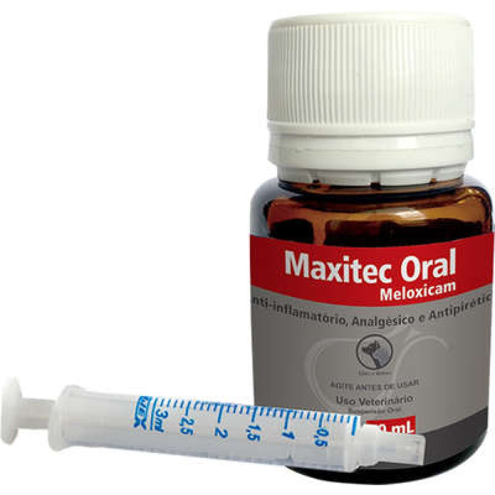 Anti-Inflamatório Syntec Maxitec Oral Meloxicam para Cães e Gatos - 20 mL