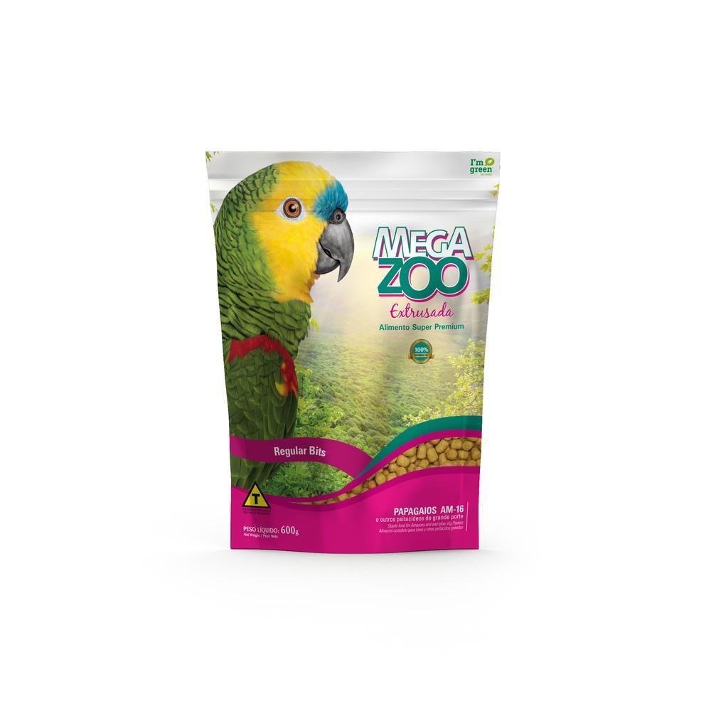 Megazoo Extrusada Papagaios Regular (Am16) 600G