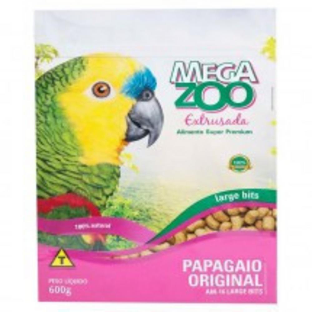 Ração para Papagaio Extrusada 600g Megazoo