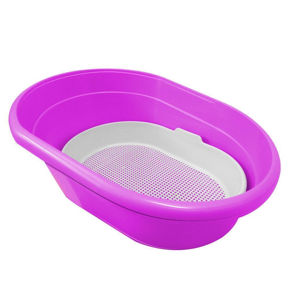 Banheira Higiênica Furacão Pet Furba para Gatos Rosa