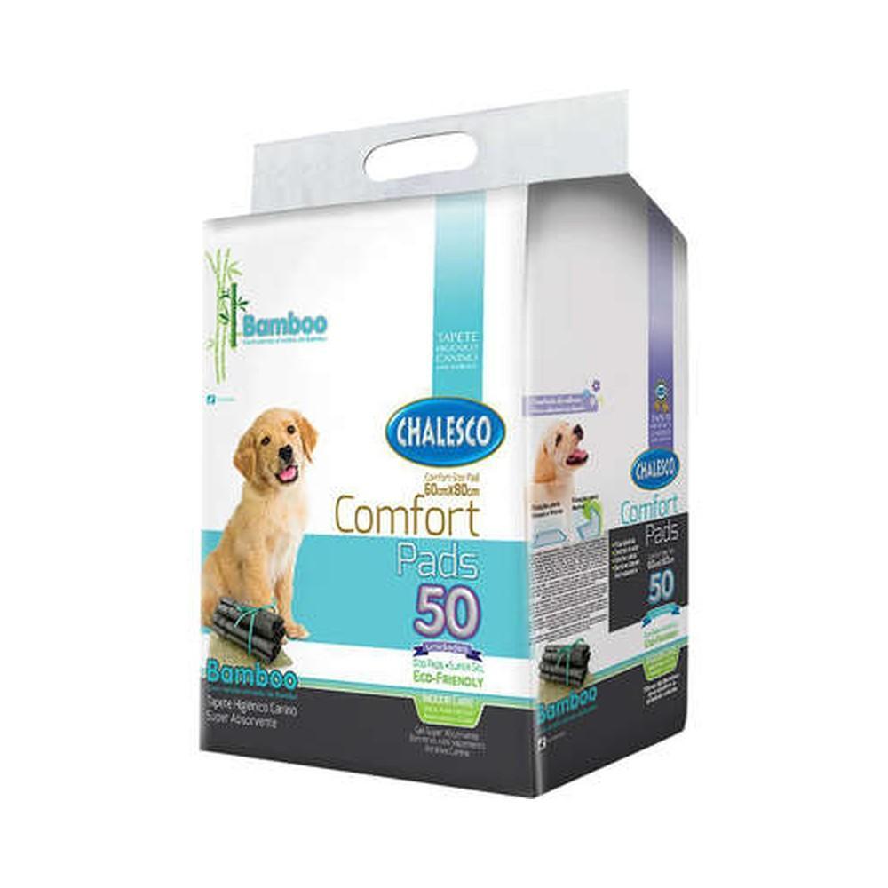 Tapete Higiênico Cães Confort Bamboo Chalesco 60x80cm 50un