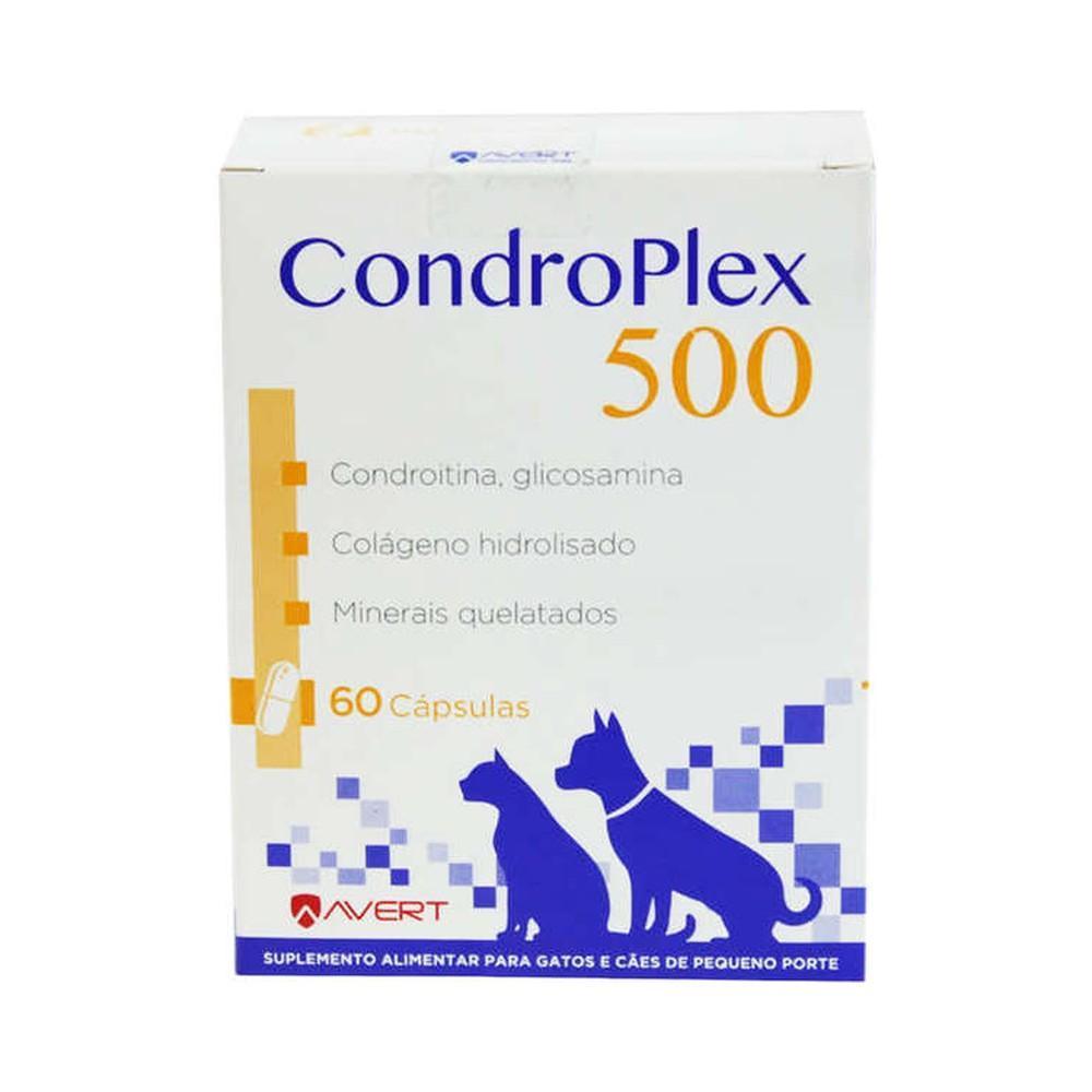 Suplemento Alim. Condroplex 500 Avert Cães e Gato PP 60 Comp