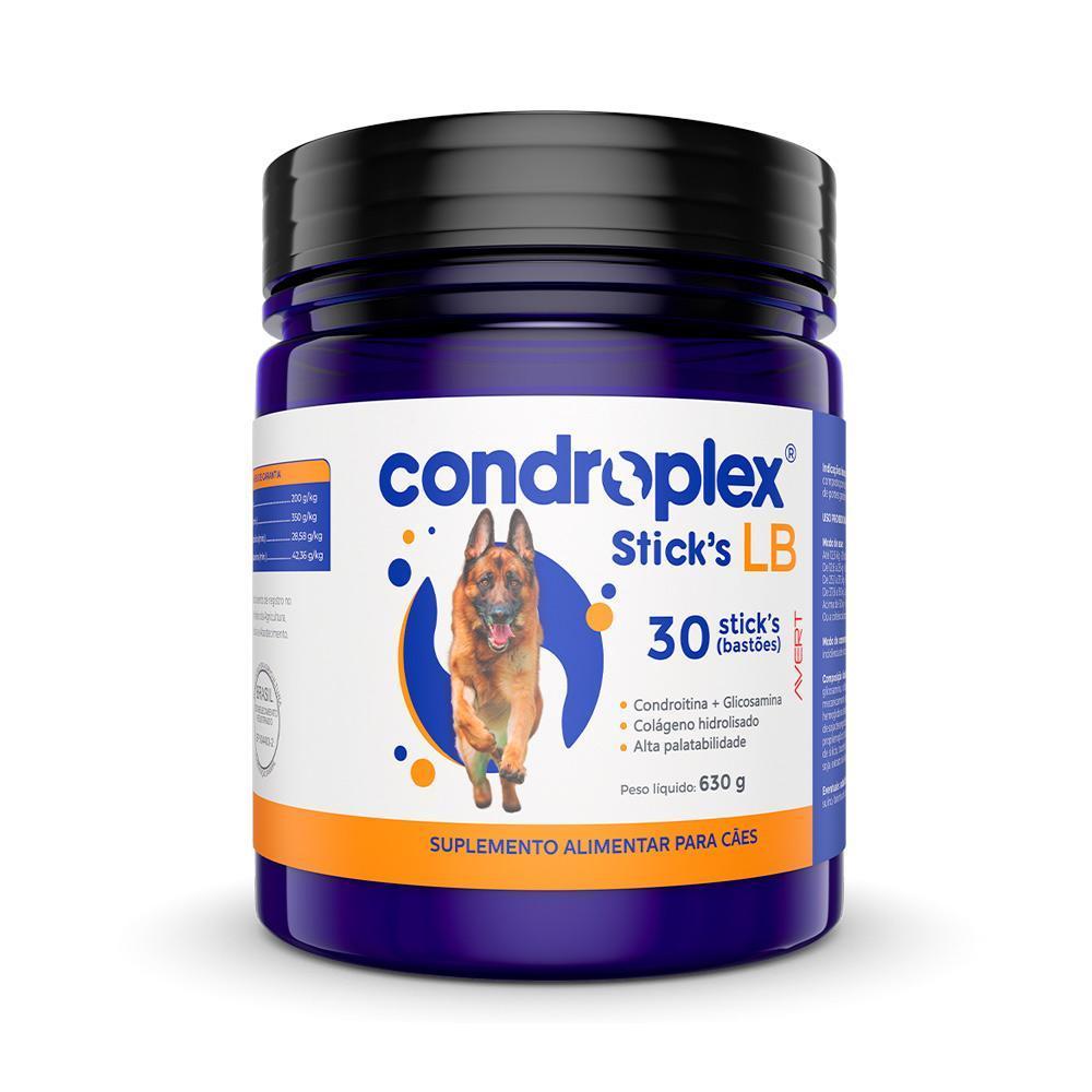 Suplemento Avert CondroPlex Stick's LB para Cães de Porte Grande e Gigante - 30 Bastões