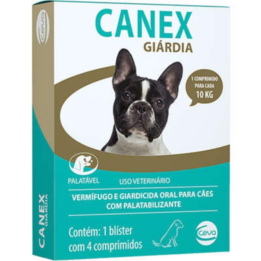 Vermifugo Ceva Canex Giárdia para Cães - 4 Comprimidos