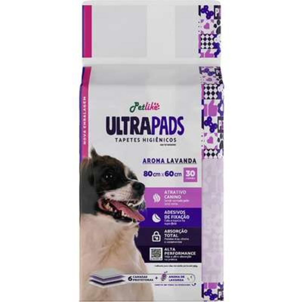 Tapete Higiênico PetLike Ultra Pads Lavanda - 30 Unidades