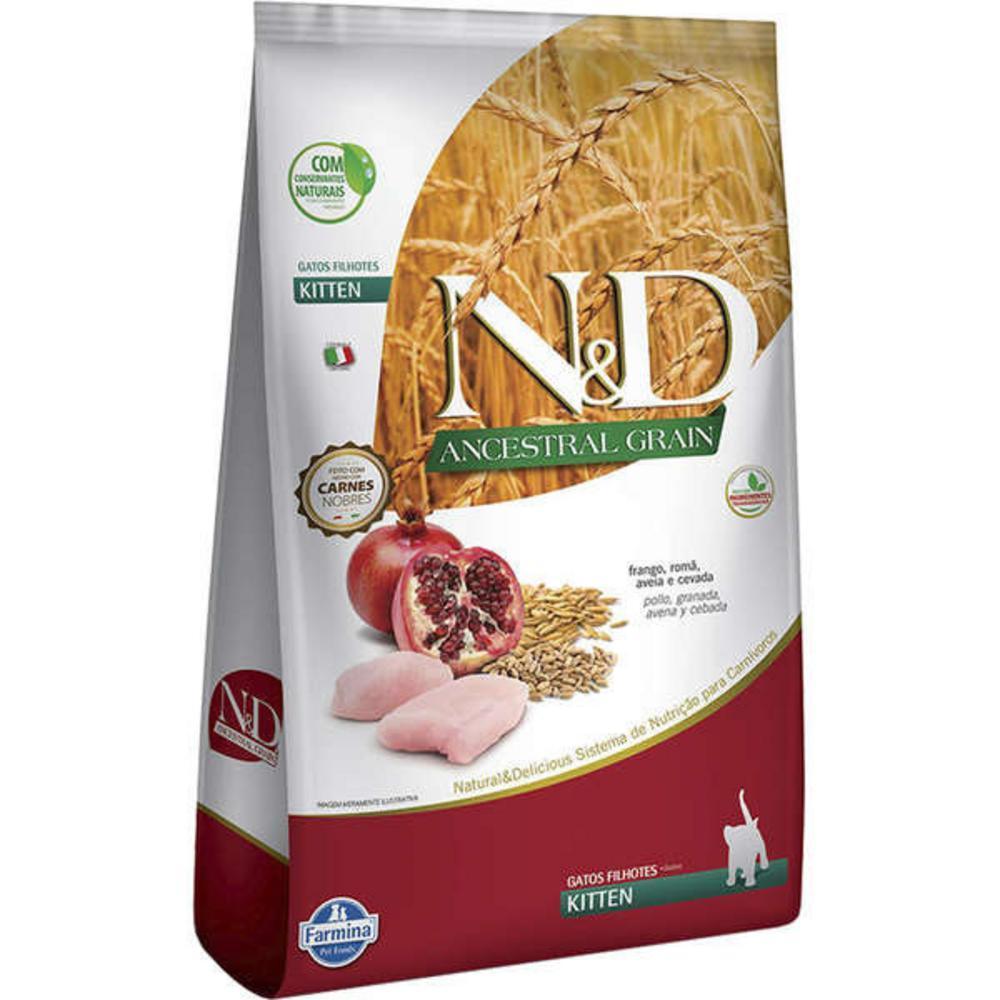 Ração Farmina N&D Ancestral Grain Frango Gatos Filhotes 1.5kg