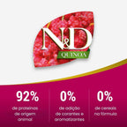 N&D Quinoa Pele e Pelo para Cães Adultos de Raças Mini e Pequenas Sabor Peixe 2,5Kg