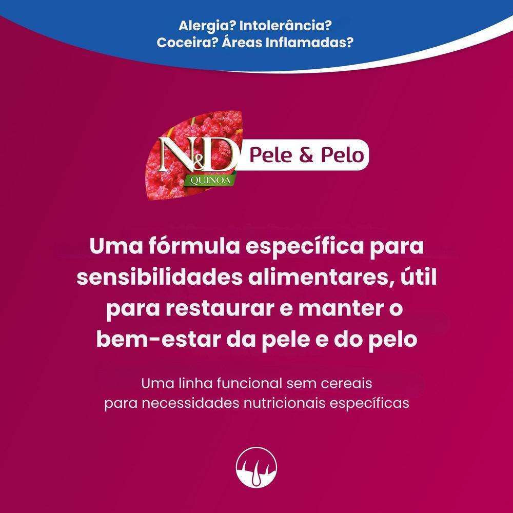N&D Quinoa Pele e Pelo para Cães Adultos de Raças Mini e Pequenas Sabor Peixe 2,5Kg
