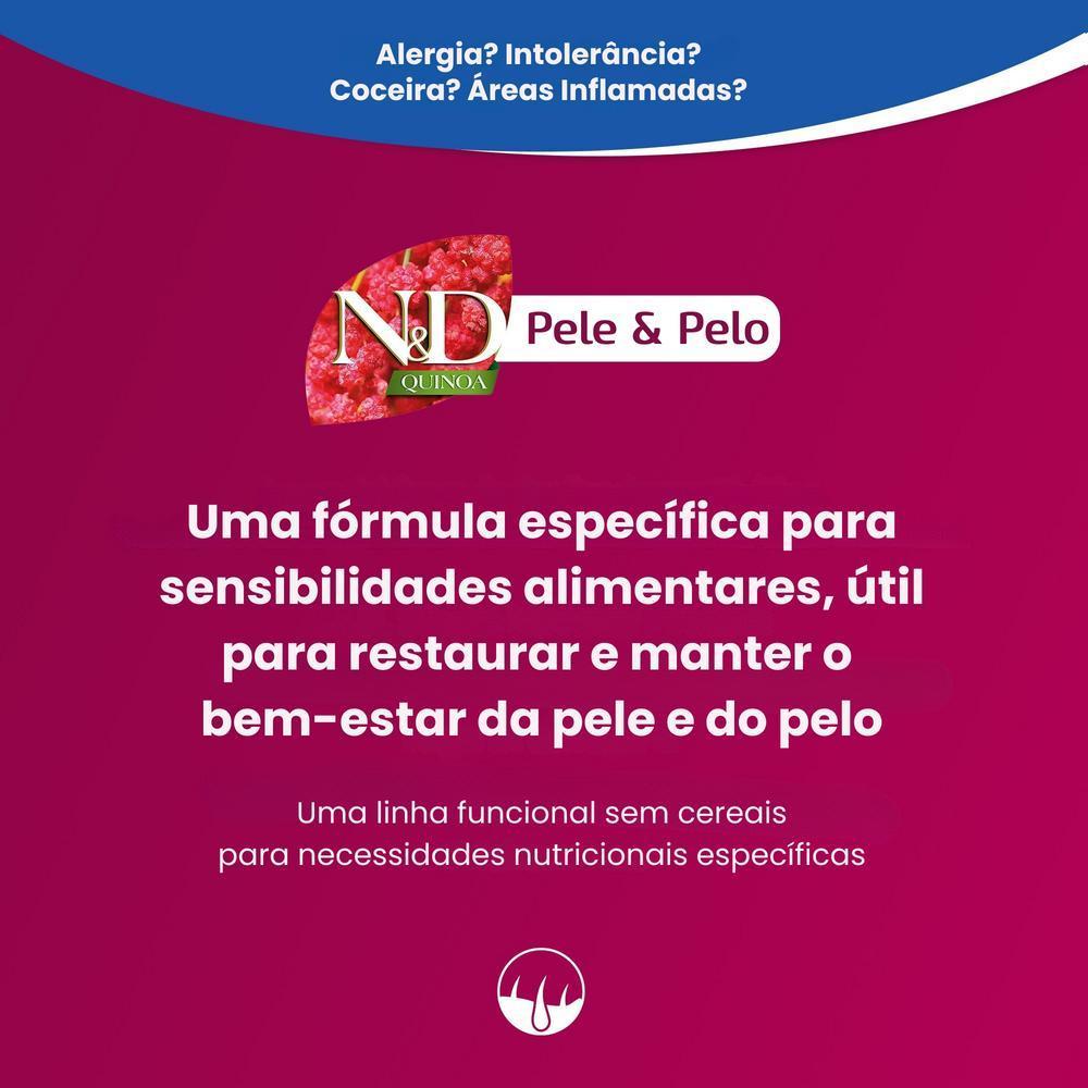 N&D Quinoa Pele e Pelo para Gatos Adultos de Todas as Raças Sabor Peixe 400g