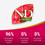 N&D Quinoa Controle de Peso para Gatos Adultos de Todas as Raças Sabor Cordeiro 400g