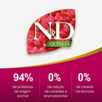 N&D Quinoa Pele e Pelo para Gatos Adultos de Todas as Raças Sabor Peixe 1,5Kg