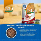 N&D Ancestral para Cães Filhotes de Raças Mini e Pequenas Sabor Frango, Romã, Aveia e Cevada 2,5Kg