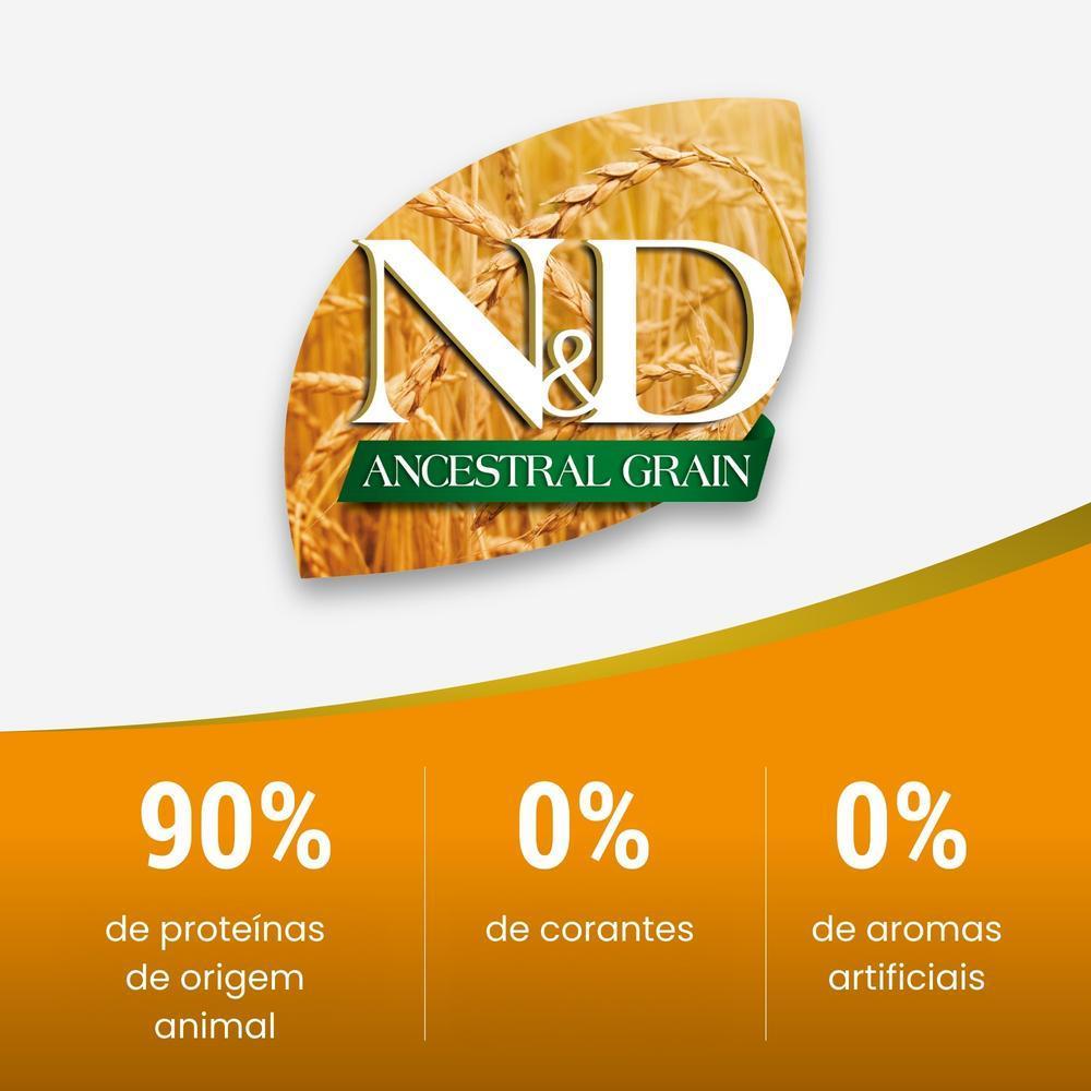 N&D Ancestral para Gatos Adultos de Todas as Raças Sabor Cordeiro, Blueberry, Aveia e Cevada 1,5Kg