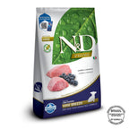 N&D Prime para Cães Filhotes de Raças Mini e Pequenas Sabor Cordeiro e Blueberry 10,1Kg