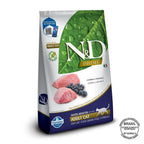 N&D Prime para Gatos Adultos de Todas as Raças Sabor Cordeiro e Blueberry 400g