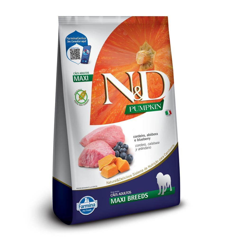 N&D Pumpkin para Cães Adultos de Raças Grandes e Gigantes Sabor Cordeiro, Abóbora e Blueberry 10,1Kg