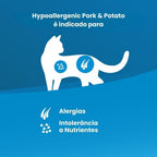 Vet Life Hypoallergenic Pork & Potato para Gatos Adultos de Todas as Raças 400g