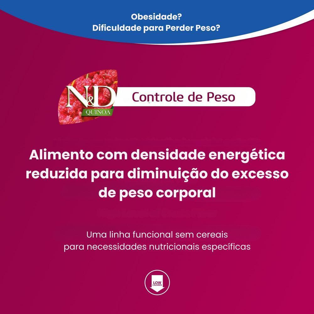 N&D Quinoa Controle de Peso para Cães Adultos de Raças Mini e Pequenas Sabor Cordeiro 2,5Kg