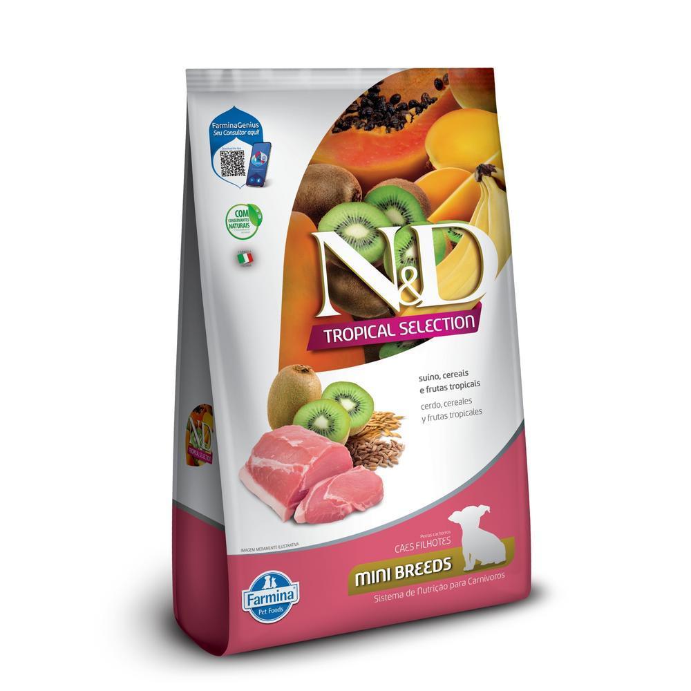 Ração ND Tropical Cães Filhotes Raças Mini Suíno 2kg