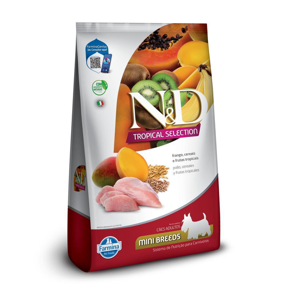 Ração ND Tropical Cães Adultos Raças Mini Frango 2kg