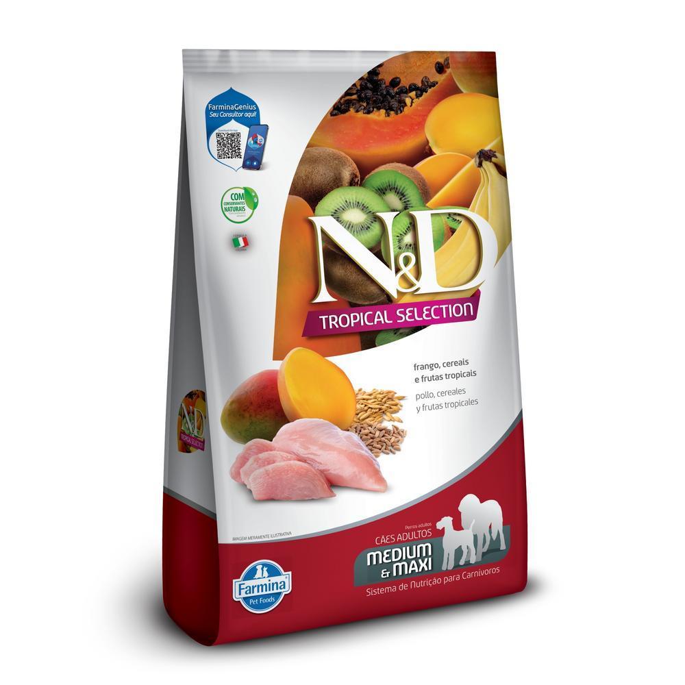 Ração ND Tropical Cães Adultos Raças Médias/Grandes Frango 2kg
